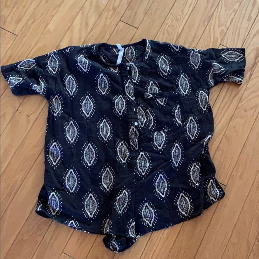 Free people gauzey tribal romper